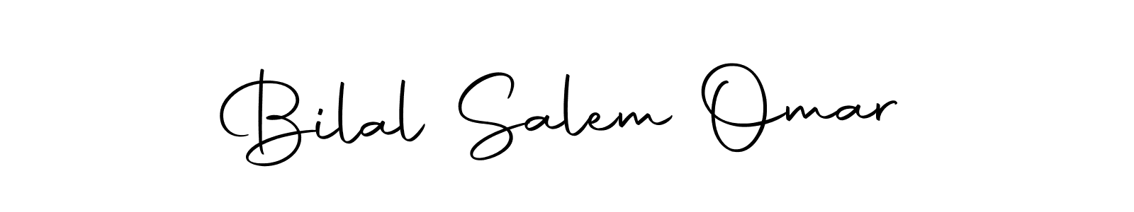 Create a beautiful signature design for name Bilal Salem Omar. With this signature (Autography-DOLnW) fonts, you can make a handwritten signature for free. Bilal Salem Omar signature style 10 images and pictures png