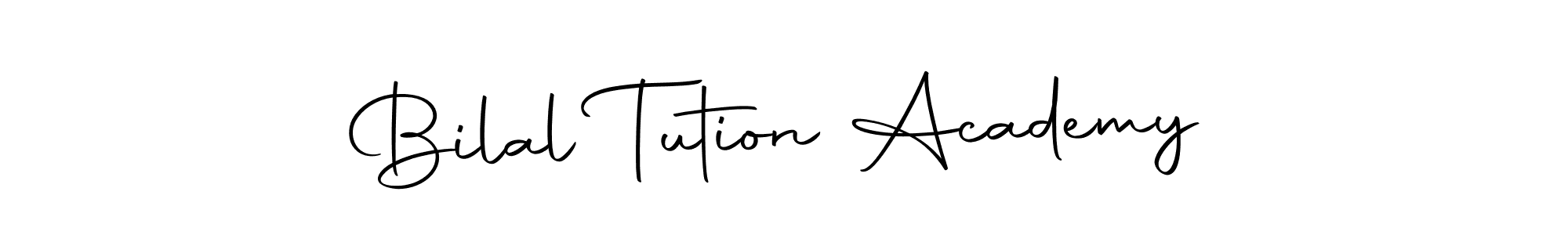 You should practise on your own different ways (Autography-DOLnW) to write your name (Bilal Tution Academy) in signature. don't let someone else do it for you. Bilal Tution Academy signature style 10 images and pictures png