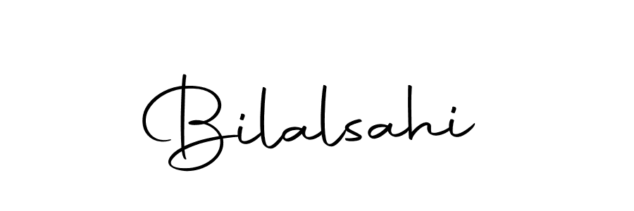 You should practise on your own different ways (Autography-DOLnW) to write your name (Bilalsahi) in signature. don't let someone else do it for you. Bilalsahi signature style 10 images and pictures png