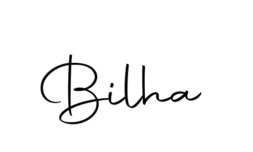 Use a signature maker to create a handwritten signature online. With this signature software, you can design (Autography-DOLnW) your own signature for name Bilha. Bilha signature style 10 images and pictures png