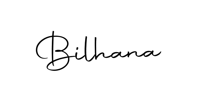 Make a beautiful signature design for name Bilhana. With this signature (Autography-DOLnW) style, you can create a handwritten signature for free. Bilhana signature style 10 images and pictures png