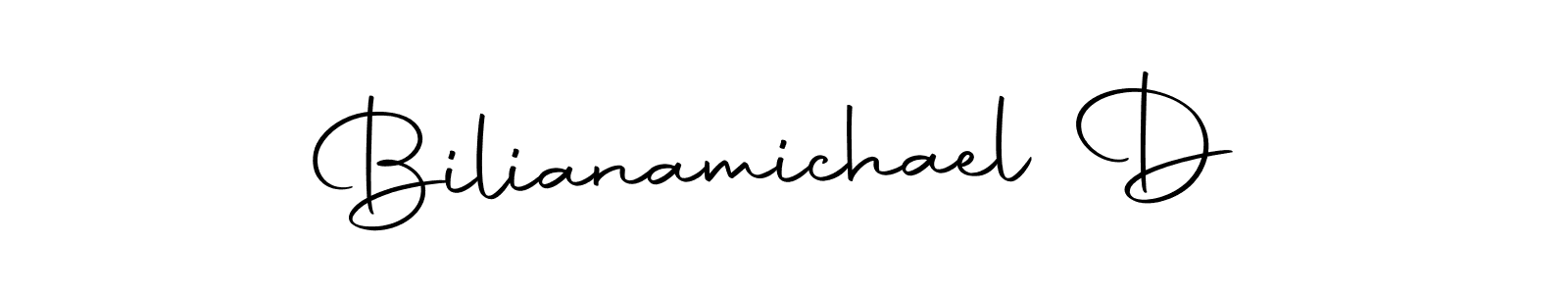 This is the best signature style for the Bilianamichael D name. Also you like these signature font (Autography-DOLnW). Mix name signature. Bilianamichael D signature style 10 images and pictures png