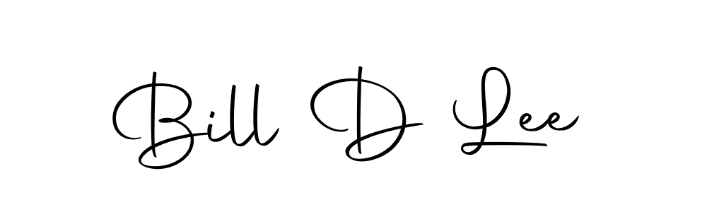 Make a beautiful signature design for name Bill D Lee. With this signature (Autography-DOLnW) style, you can create a handwritten signature for free. Bill D Lee signature style 10 images and pictures png
