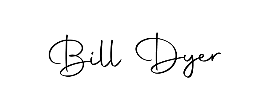 Design your own signature with our free online signature maker. With this signature software, you can create a handwritten (Autography-DOLnW) signature for name Bill Dyer. Bill Dyer signature style 10 images and pictures png