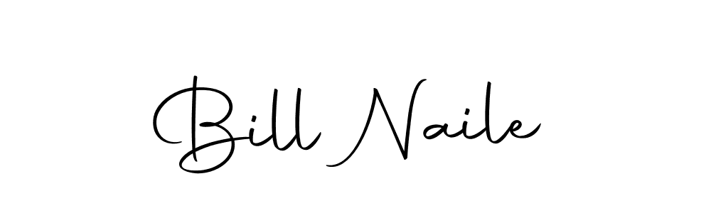 You should practise on your own different ways (Autography-DOLnW) to write your name (Bill Naile) in signature. don't let someone else do it for you. Bill Naile signature style 10 images and pictures png