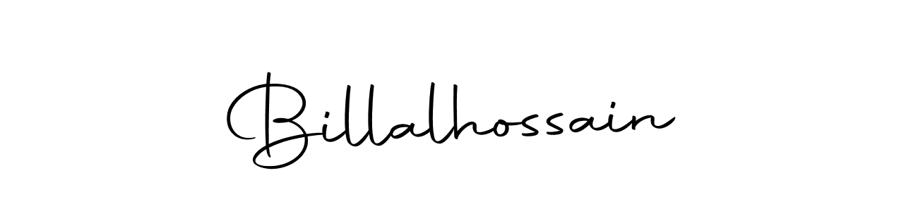 Create a beautiful signature design for name Billalhossain. With this signature (Autography-DOLnW) fonts, you can make a handwritten signature for free. Billalhossain signature style 10 images and pictures png