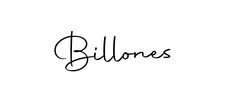 Design your own signature with our free online signature maker. With this signature software, you can create a handwritten (Autography-DOLnW) signature for name Billones. Billones signature style 10 images and pictures png