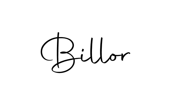 Design your own signature with our free online signature maker. With this signature software, you can create a handwritten (Autography-DOLnW) signature for name Billor. Billor signature style 10 images and pictures png