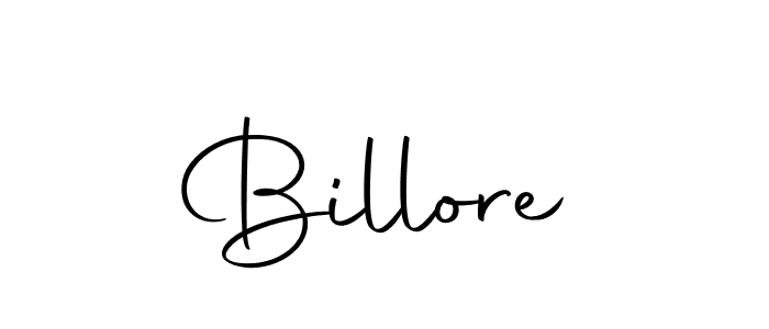 Create a beautiful signature design for name Billore. With this signature (Autography-DOLnW) fonts, you can make a handwritten signature for free. Billore signature style 10 images and pictures png