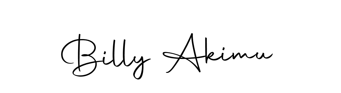 How to make Billy Akimu name signature. Use Autography-DOLnW style for creating short signs online. This is the latest handwritten sign. Billy Akimu signature style 10 images and pictures png