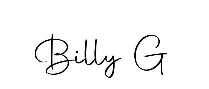 You can use this online signature creator to create a handwritten signature for the name Billy G. This is the best online autograph maker. Billy G signature style 10 images and pictures png