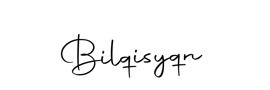 Design your own signature with our free online signature maker. With this signature software, you can create a handwritten (Autography-DOLnW) signature for name Bilqisyqn. Bilqisyqn signature style 10 images and pictures png