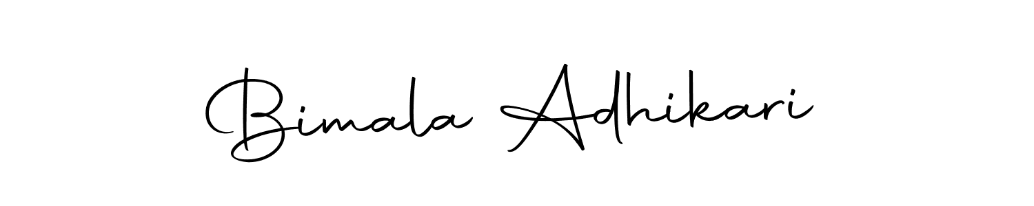 Bimala Adhikari stylish signature style. Best Handwritten Sign (Autography-DOLnW) for my name. Handwritten Signature Collection Ideas for my name Bimala Adhikari. Bimala Adhikari signature style 10 images and pictures png