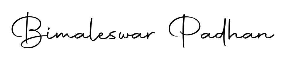 You should practise on your own different ways (Autography-DOLnW) to write your name (Bimaleswar Padhan) in signature. Don't let someone else do it for you. Bimaleswar Padhan signature style 10 images and pictures png