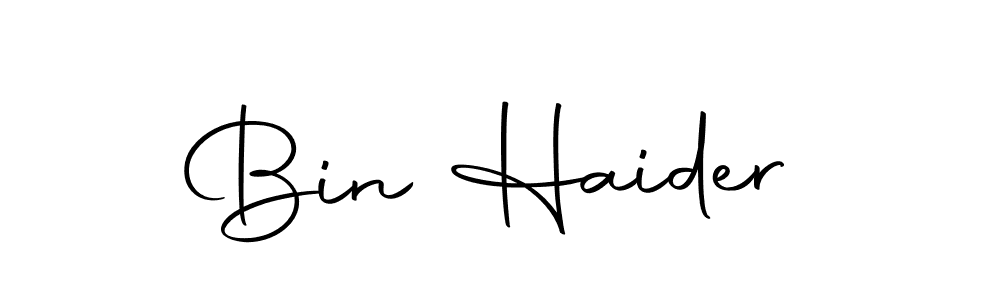 How to make Bin Haider signature? Autography-DOLnW is a professional autograph style. Create handwritten signature for Bin Haider name. Bin Haider signature style 10 images and pictures png
