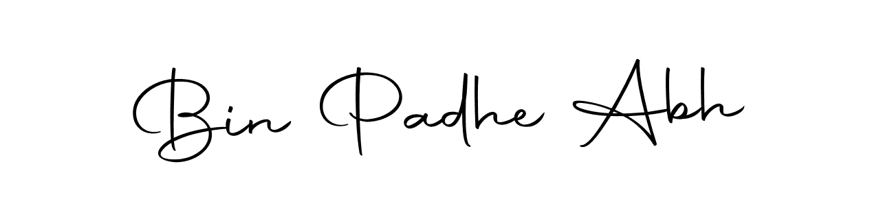Once you've used our free online signature maker to create your best signature Autography-DOLnW style, it's time to enjoy all of the benefits that Bin Padhe Abh name signing documents. Bin Padhe Abh signature style 10 images and pictures png