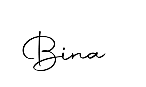 Create a beautiful signature design for name Bina . With this signature (Autography-DOLnW) fonts, you can make a handwritten signature for free. Bina  signature style 10 images and pictures png