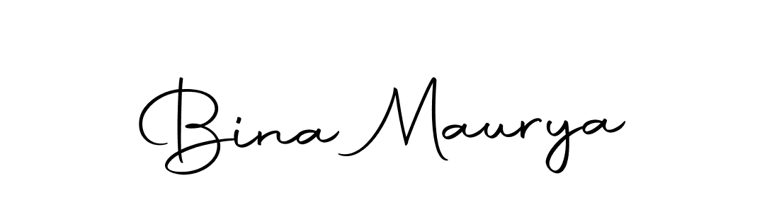 Design your own signature with our free online signature maker. With this signature software, you can create a handwritten (Autography-DOLnW) signature for name Bina Maurya. Bina Maurya signature style 10 images and pictures png