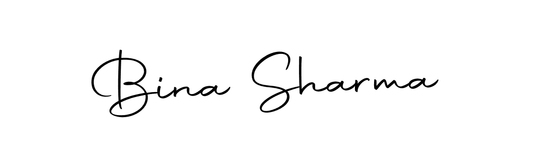 Bina Sharma stylish signature style. Best Handwritten Sign (Autography-DOLnW) for my name. Handwritten Signature Collection Ideas for my name Bina Sharma. Bina Sharma signature style 10 images and pictures png