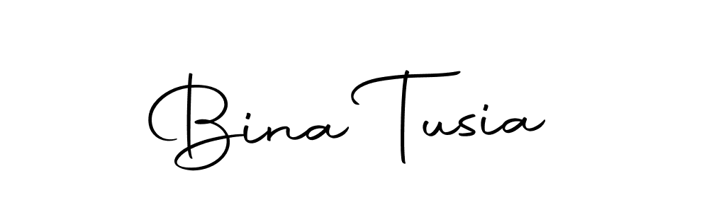 How to make Bina Tusia signature? Autography-DOLnW is a professional autograph style. Create handwritten signature for Bina Tusia name. Bina Tusia signature style 10 images and pictures png
