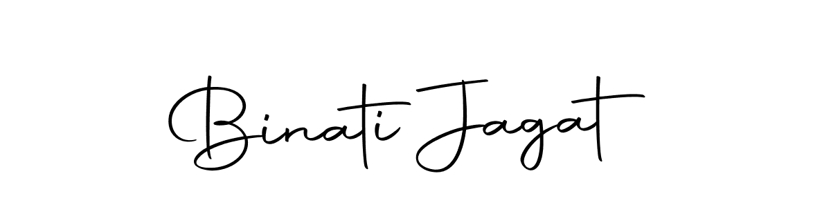 How to make Binati Jagat signature? Autography-DOLnW is a professional autograph style. Create handwritten signature for Binati Jagat name. Binati Jagat signature style 10 images and pictures png