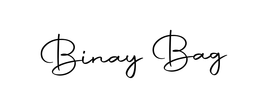 Use a signature maker to create a handwritten signature online. With this signature software, you can design (Autography-DOLnW) your own signature for name Binay Bag. Binay Bag signature style 10 images and pictures png