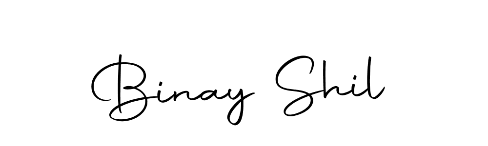 Design your own signature with our free online signature maker. With this signature software, you can create a handwritten (Autography-DOLnW) signature for name Binay Shil. Binay Shil signature style 10 images and pictures png