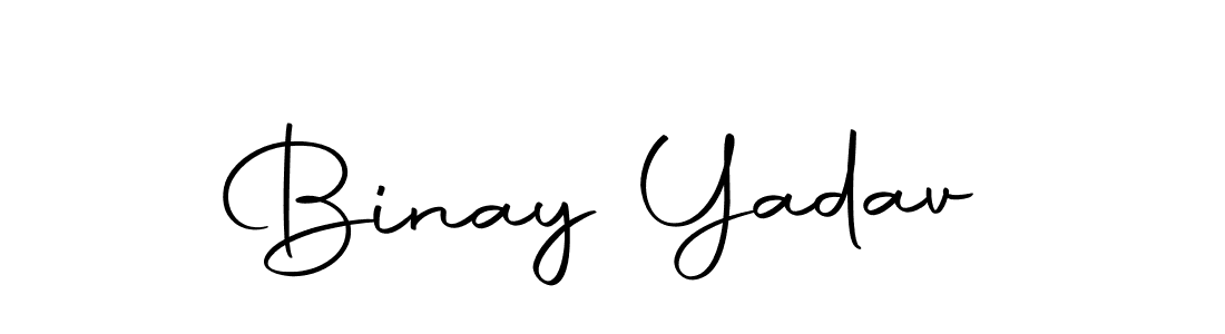 Create a beautiful signature design for name Binay Yadav. With this signature (Autography-DOLnW) fonts, you can make a handwritten signature for free. Binay Yadav signature style 10 images and pictures png