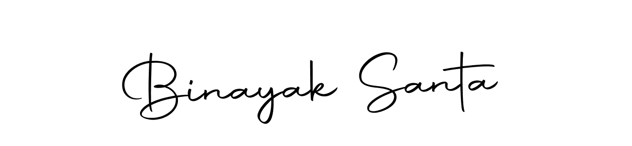 Design your own signature with our free online signature maker. With this signature software, you can create a handwritten (Autography-DOLnW) signature for name Binayak Santa. Binayak Santa signature style 10 images and pictures png