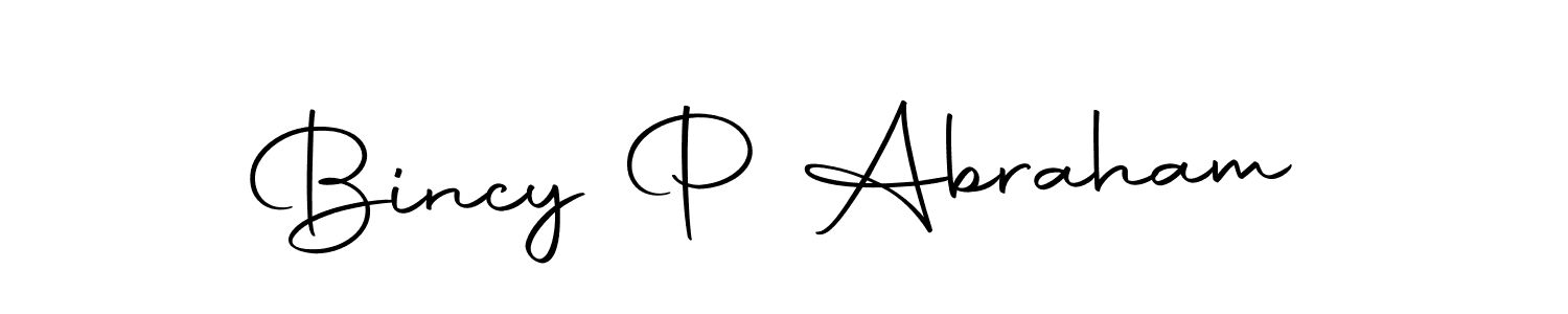 if you are searching for the best signature style for your name Bincy P Abraham. so please give up your signature search. here we have designed multiple signature styles  using Autography-DOLnW. Bincy P Abraham signature style 10 images and pictures png