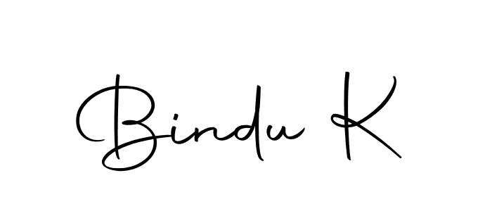 Bindu K stylish signature style. Best Handwritten Sign (Autography-DOLnW) for my name. Handwritten Signature Collection Ideas for my name Bindu K. Bindu K signature style 10 images and pictures png