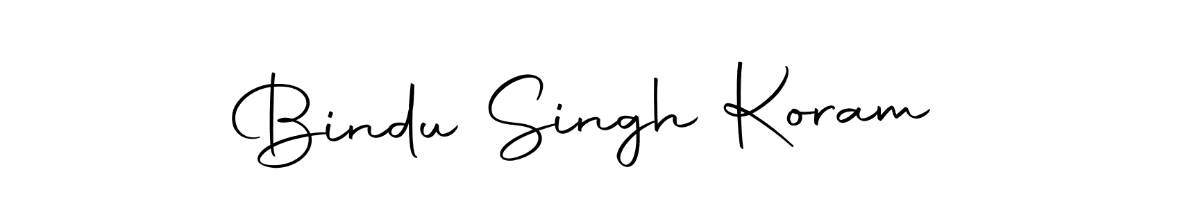 Make a beautiful signature design for name Bindu Singh Koram. With this signature (Autography-DOLnW) style, you can create a handwritten signature for free. Bindu Singh Koram signature style 10 images and pictures png