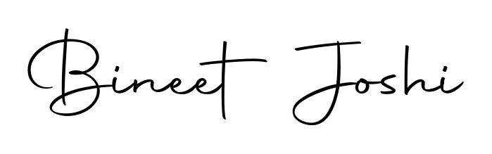 Express your personality with a custom Bineet Joshi signature crafted with Autography-DOLnW typography. Free transparent PNG download available. Bineet Joshi signature style 10 images and pictures png