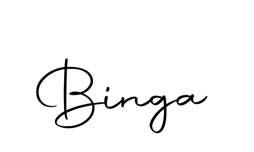 You should practise on your own different ways (Autography-DOLnW) to write your name (Binga) in signature. don't let someone else do it for you. Binga signature style 10 images and pictures png