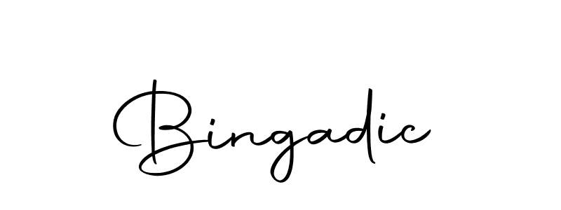 Make a beautiful signature design for name Bingadic. Use this online signature maker to create a handwritten signature for free. Bingadic signature style 10 images and pictures png