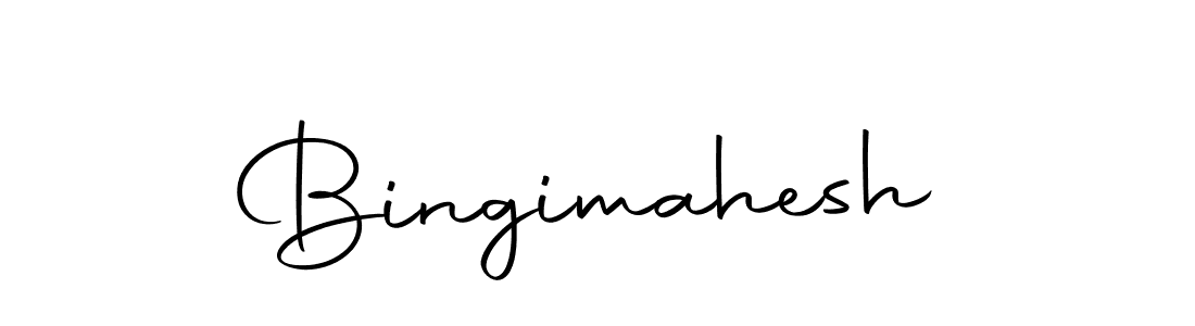 How to make Bingimahesh name signature. Use Autography-DOLnW style for creating short signs online. This is the latest handwritten sign. Bingimahesh signature style 10 images and pictures png