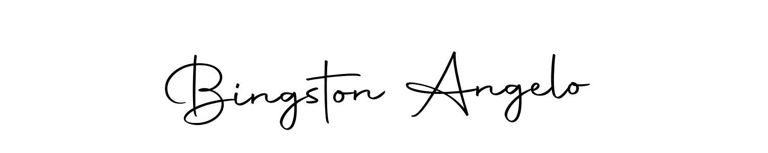 Also we have Bingston Angelo name is the best signature style. Create professional handwritten signature collection using Autography-DOLnW autograph style. Bingston Angelo signature style 10 images and pictures png