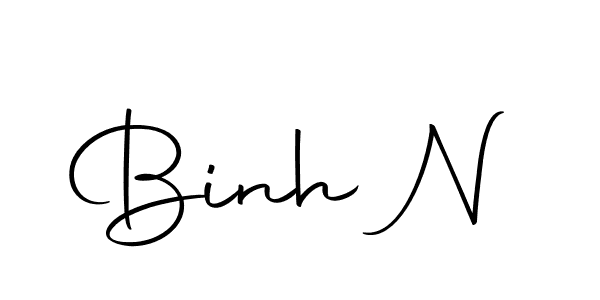 How to make Binh N signature? Autography-DOLnW is a professional autograph style. Create handwritten signature for Binh N name. Binh N signature style 10 images and pictures png