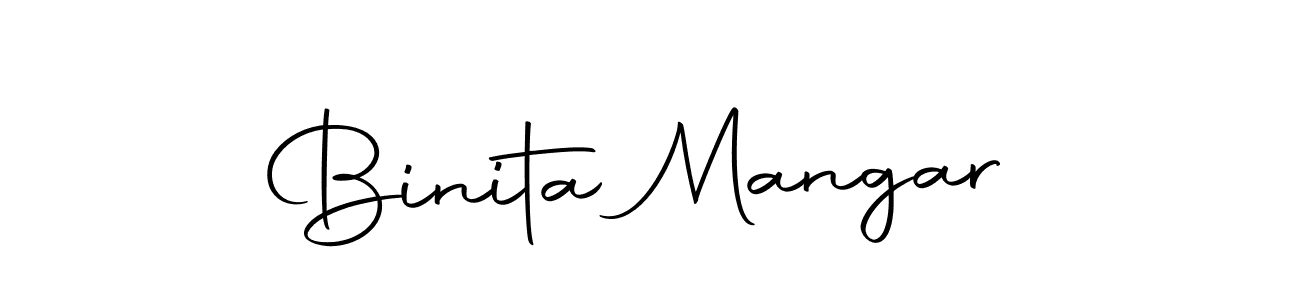 Use a signature maker to create a handwritten signature online. With this signature software, you can design (Autography-DOLnW) your own signature for name Binita Mangar. Binita Mangar signature style 10 images and pictures png