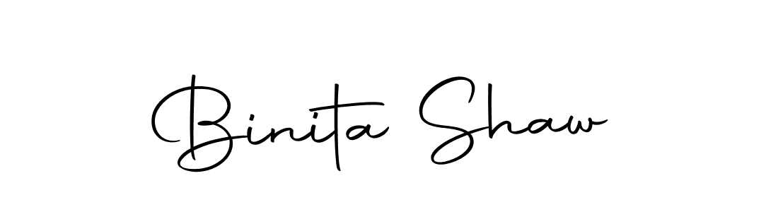 Binita Shaw stylish signature style. Best Handwritten Sign (Autography-DOLnW) for my name. Handwritten Signature Collection Ideas for my name Binita Shaw. Binita Shaw signature style 10 images and pictures png