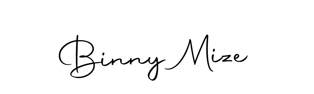 The best way (Autography-DOLnW) to make a short signature is to pick only two or three words in your name. The name Binny Mize include a total of six letters. For converting this name. Binny Mize signature style 10 images and pictures png