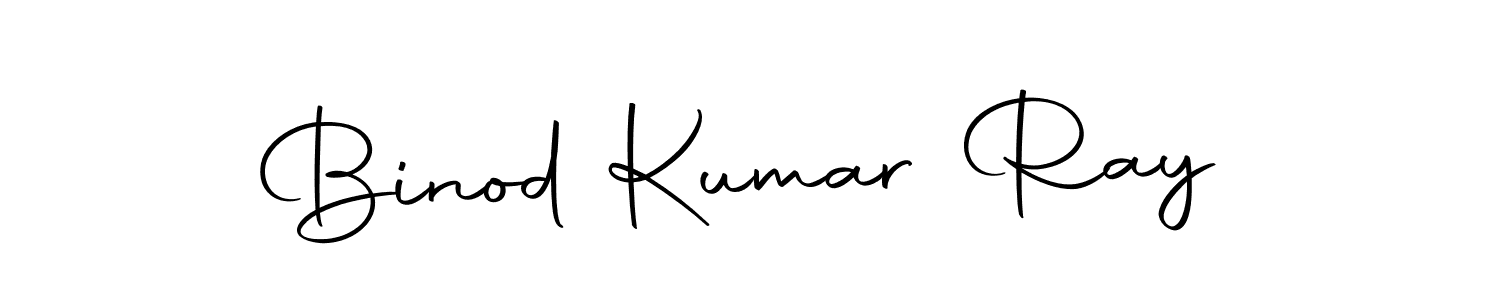 How to make Binod Kumar Ray name signature. Use Autography-DOLnW style for creating short signs online. This is the latest handwritten sign. Binod Kumar Ray signature style 10 images and pictures png