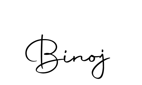 Design your own signature with our free online signature maker. With this signature software, you can create a handwritten (Autography-DOLnW) signature for name Binoj. Binoj signature style 10 images and pictures png