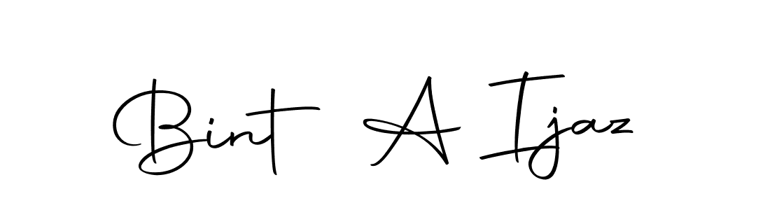 It looks lik you need a new signature style for name Bint A Ijaz. Design unique handwritten (Autography-DOLnW) signature with our free signature maker in just a few clicks. Bint A Ijaz signature style 10 images and pictures png