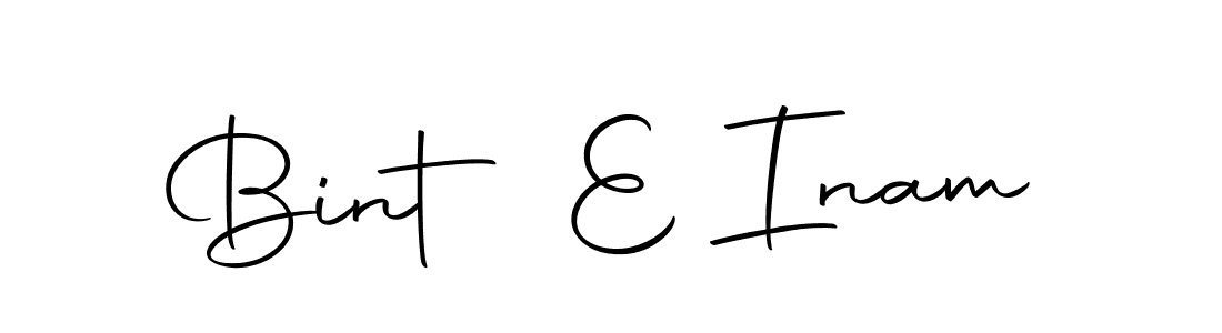 How to make Bint E Inam signature? Autography-DOLnW is a professional autograph style. Create handwritten signature for Bint E Inam name. Bint E Inam signature style 10 images and pictures png