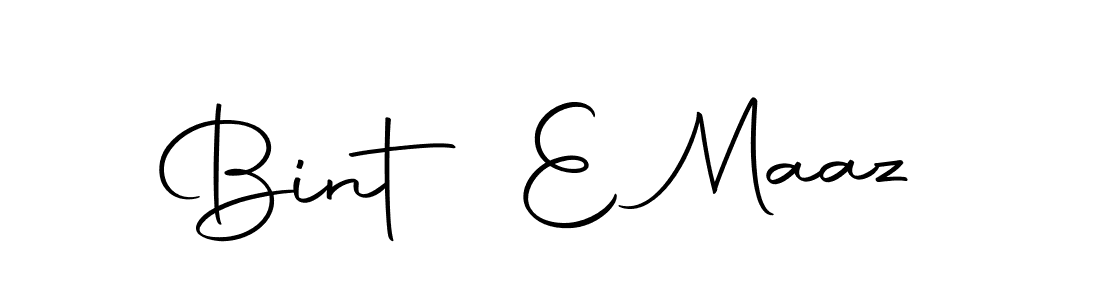 Design your own signature with our free online signature maker. With this signature software, you can create a handwritten (Autography-DOLnW) signature for name Bint E Maaz. Bint E Maaz signature style 10 images and pictures png