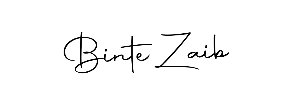 How to make Binte Zaib name signature. Use Autography-DOLnW style for creating short signs online. This is the latest handwritten sign. Binte Zaib signature style 10 images and pictures png
