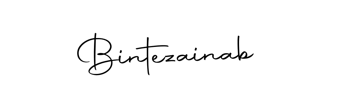 How to make Bintezainab name signature. Use Autography-DOLnW style for creating short signs online. This is the latest handwritten sign. Bintezainab signature style 10 images and pictures png