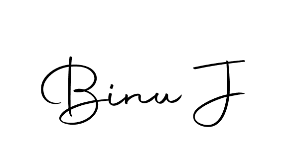 Make a beautiful signature design for name Binu J. With this signature (Autography-DOLnW) style, you can create a handwritten signature for free. Binu J signature style 10 images and pictures png