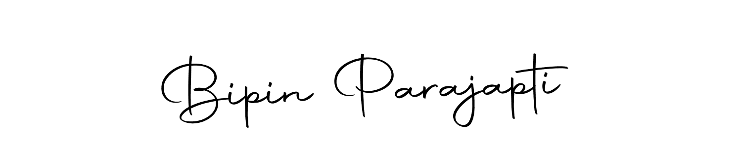 How to make Bipin Parajapti name signature. Use Autography-DOLnW style for creating short signs online. This is the latest handwritten sign. Bipin Parajapti signature style 10 images and pictures png